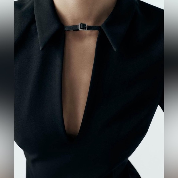 Zara Black Mini Dress - 2024 Collection - Picture 3 of 4